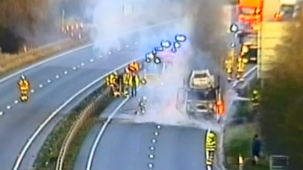 Lorry fire