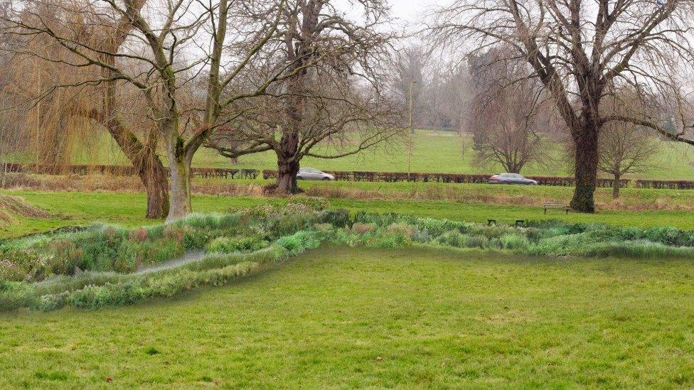 The River Gade in Hemel Hempstead