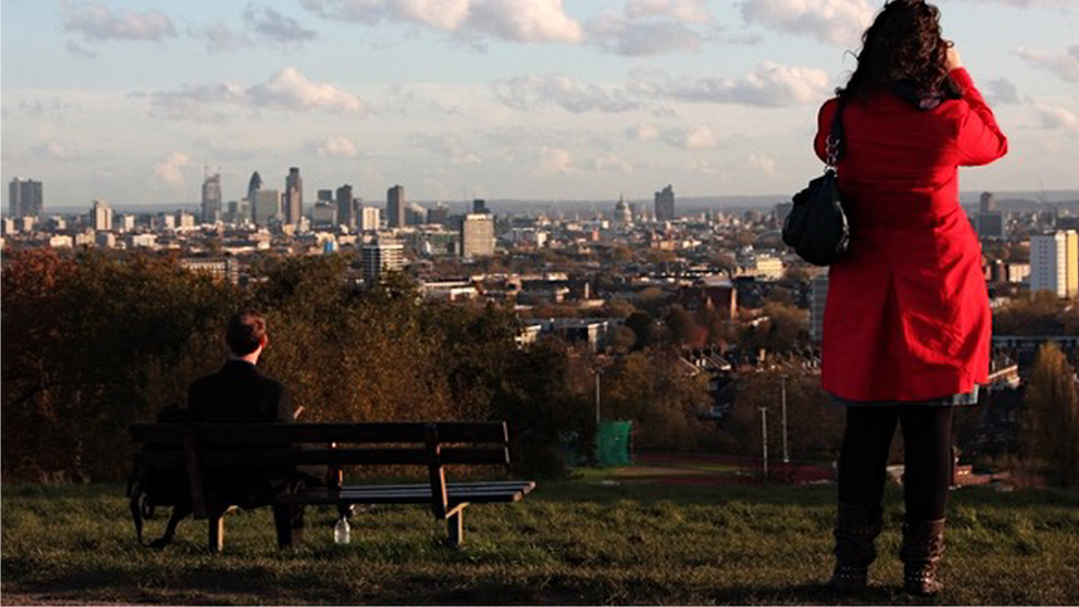 View across to the centre of London from Parliament Hill, Hampstead Heath (鶹Լ)