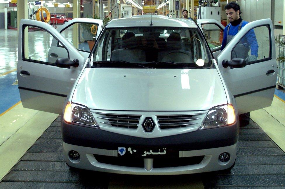 Renault Logan production in Iran, March 2007