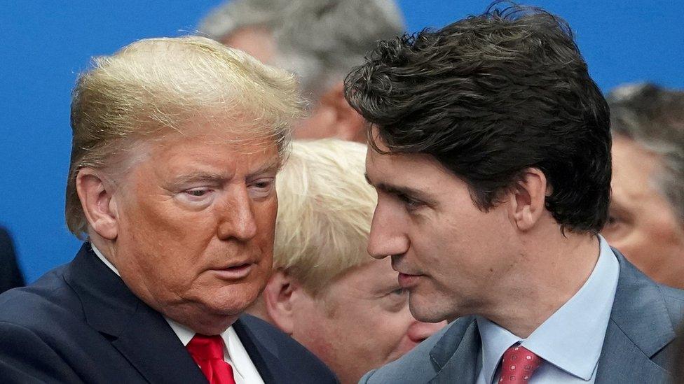 US President Donald Trump and Canadian Prime Minister Justin Trudeau