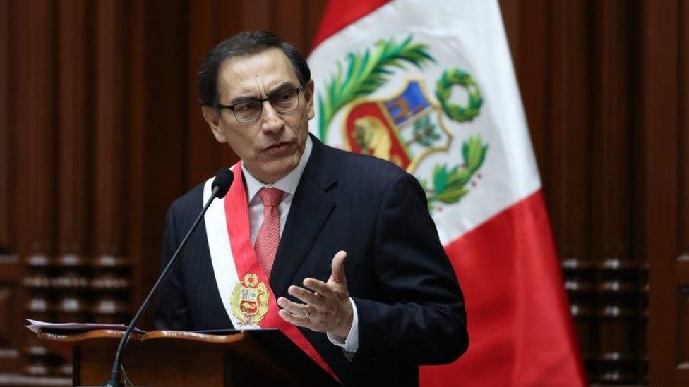 Martin Vizcarra, a civil engineer and businessman is sworn-in as new Peruvian president, in Lima, Peru, 23 March 2018.