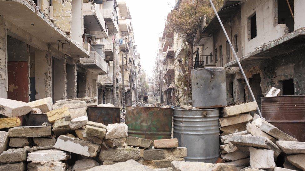 Abandoned district East Aleppo