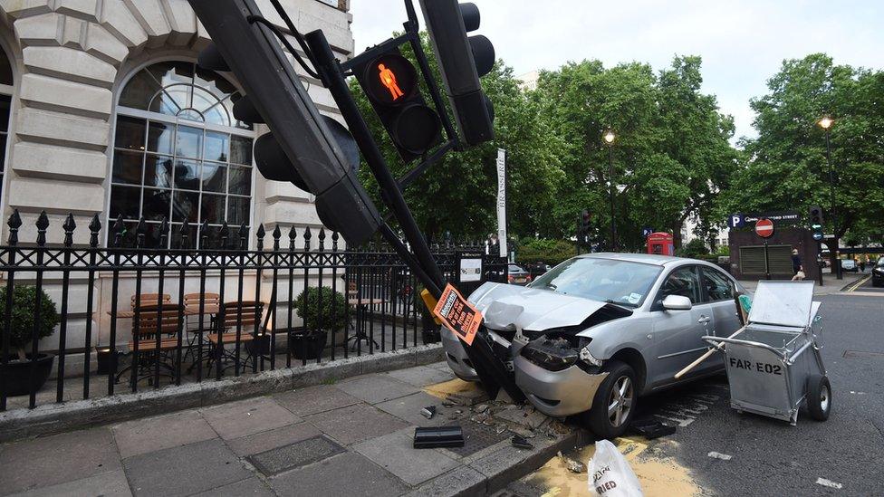 road crash scene