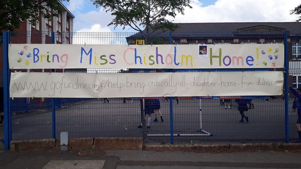 Banner at St Clare's School