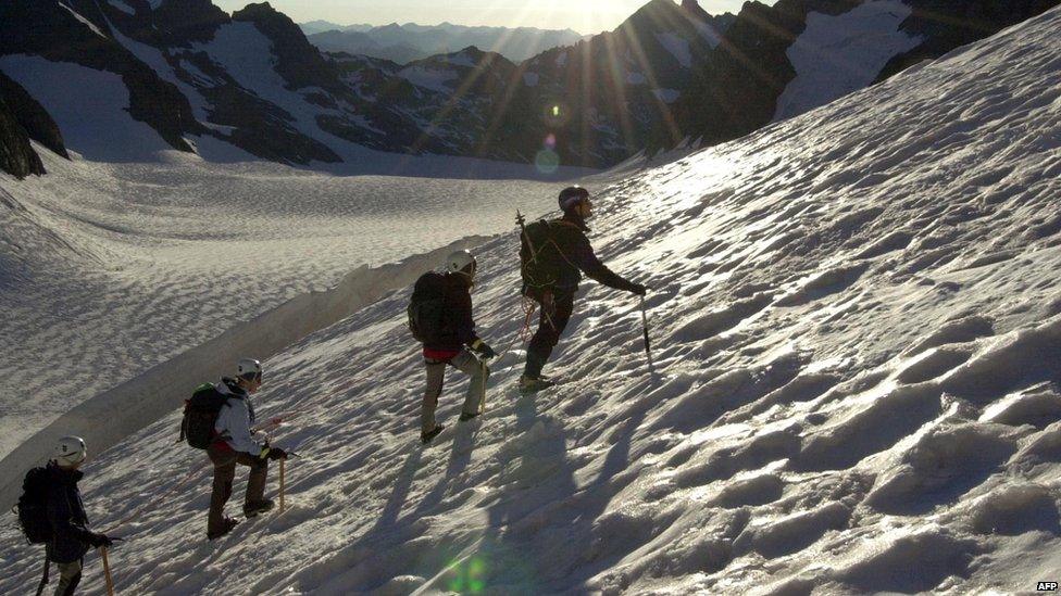 A file photo of the Dome de Neige, in the French Alps