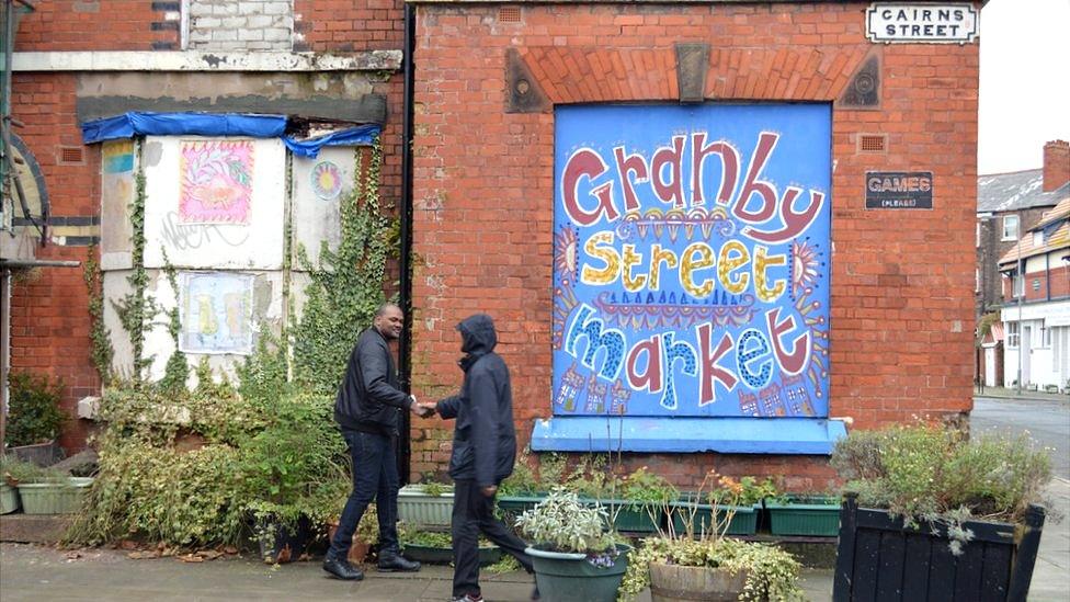 Two men on Cairns Street