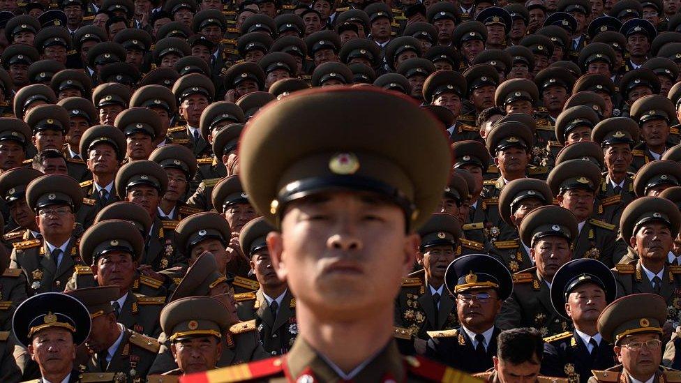 North Korea likes to make a show off the strength of its armed forces