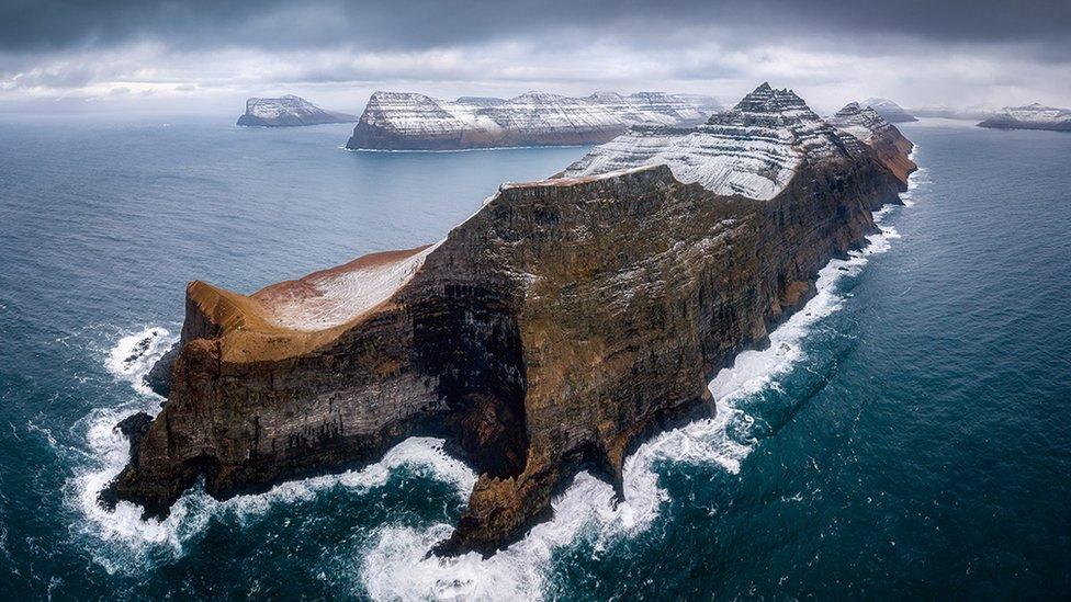 Kallur cliff on Kalsoy Island