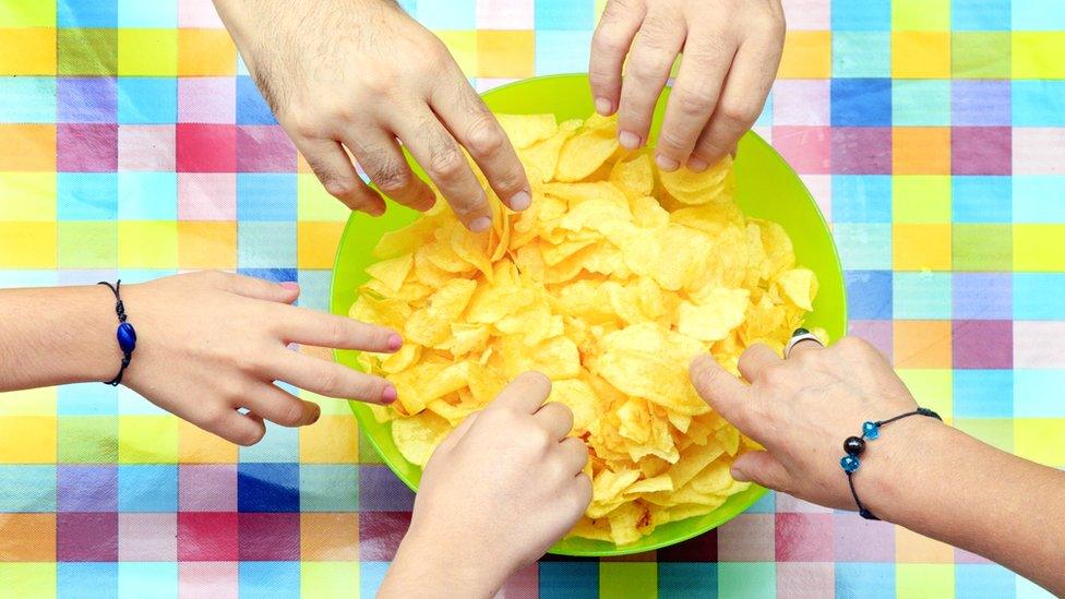 crisps in a bowl