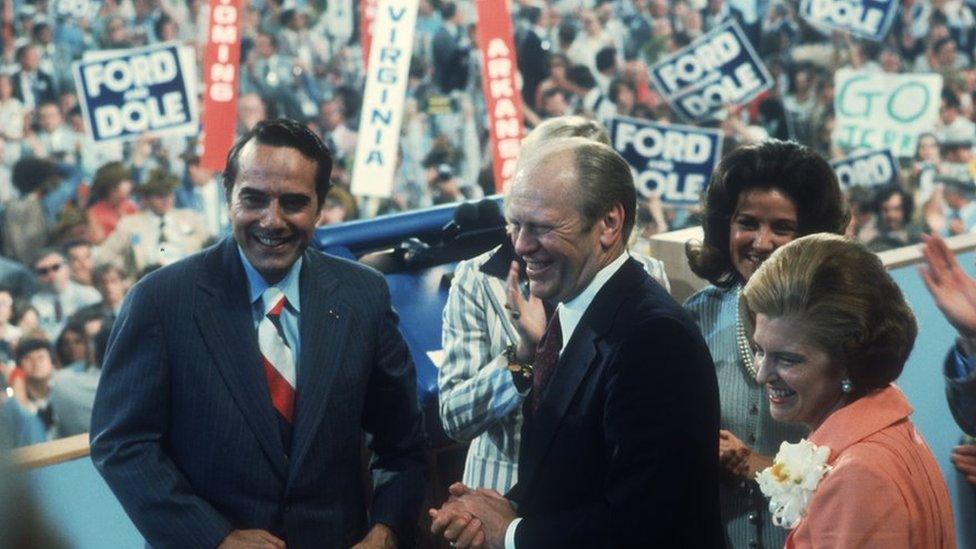 Bob Dole and Gerald Ford