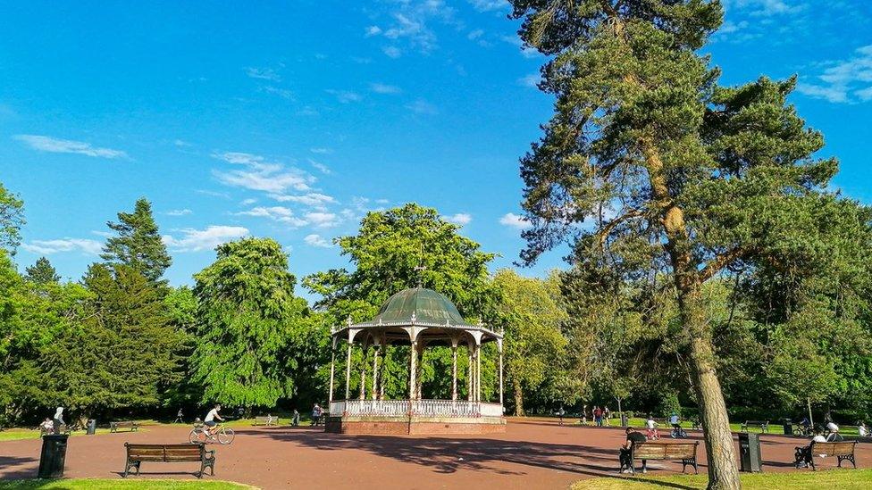 The bandstand at West Park