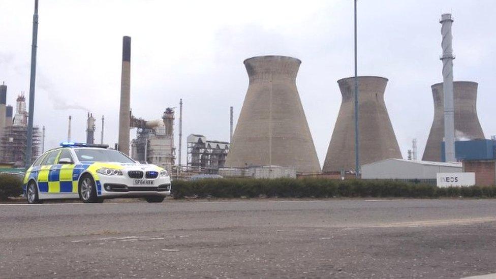 Police at Grangemouth