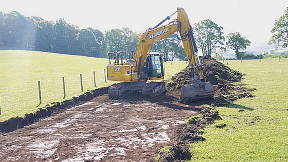 Groundworks for new Pooley Bridge