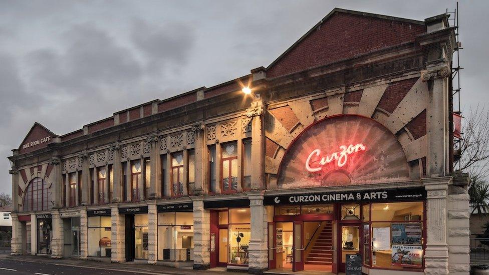 Exterior of Clevedon's Curzon Cinema