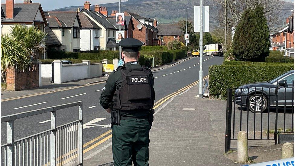 Security alert in Finaghy