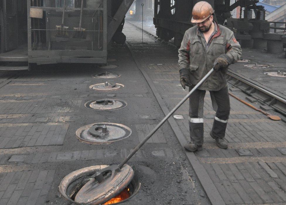 Coking plant at Avdiivka