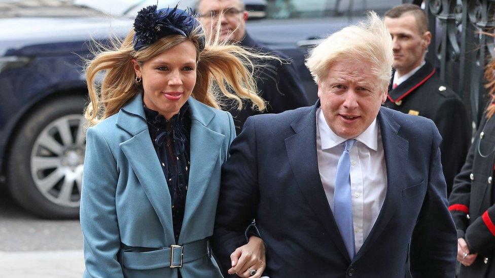 Carrie Symonds and Boris Johnson