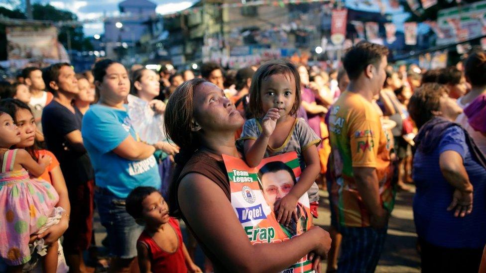 Philippines election rally