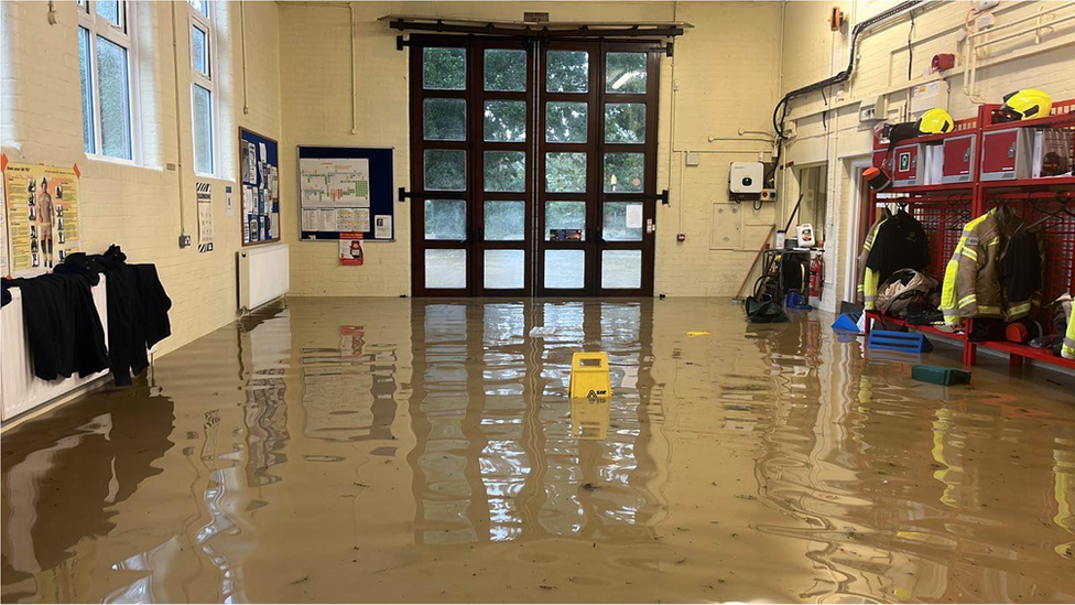 The fire station at Debenham