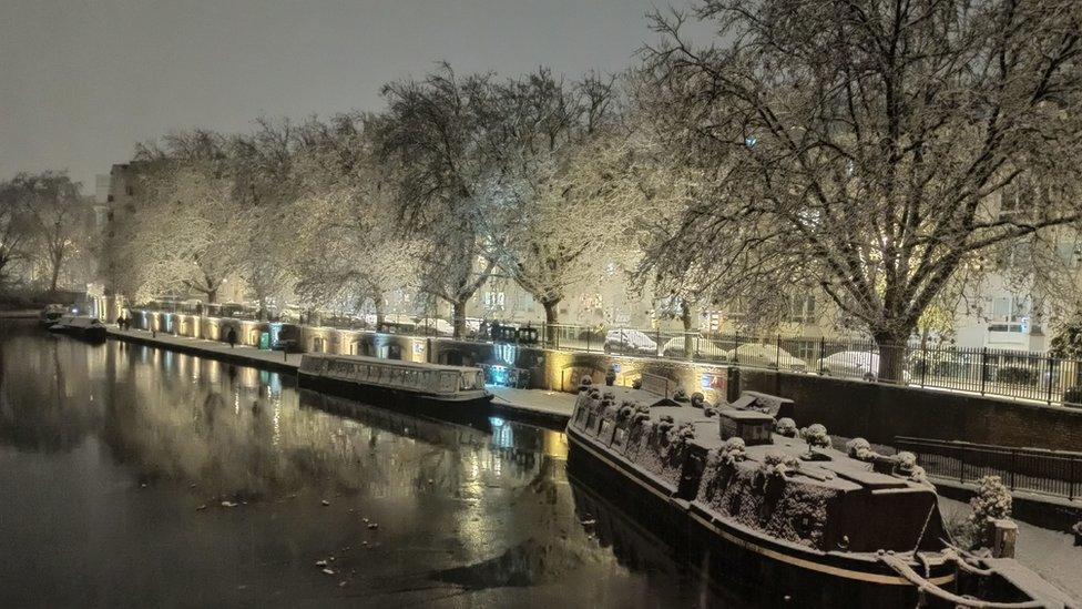 Frosty canal