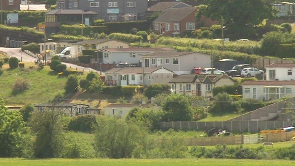 Knowle Sands caravan park in Bridgnorth