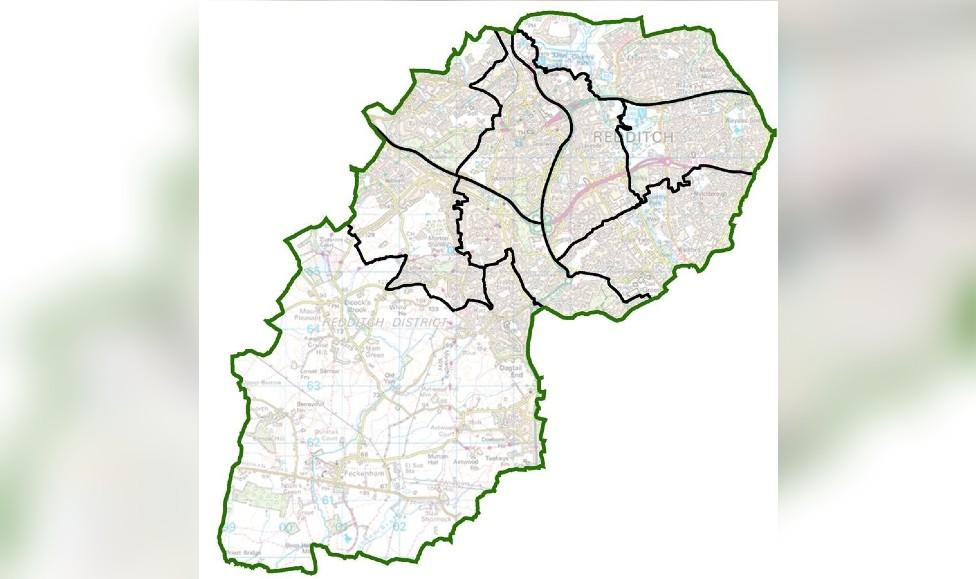 New wards for Redditch Borough Council