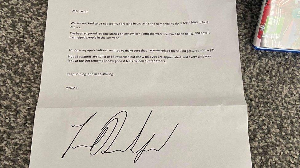 Letter from Rashford