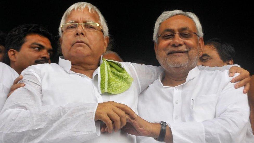 laloo Prasad yadav and Nitish Kumar