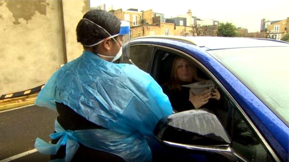 drive-through testing in London