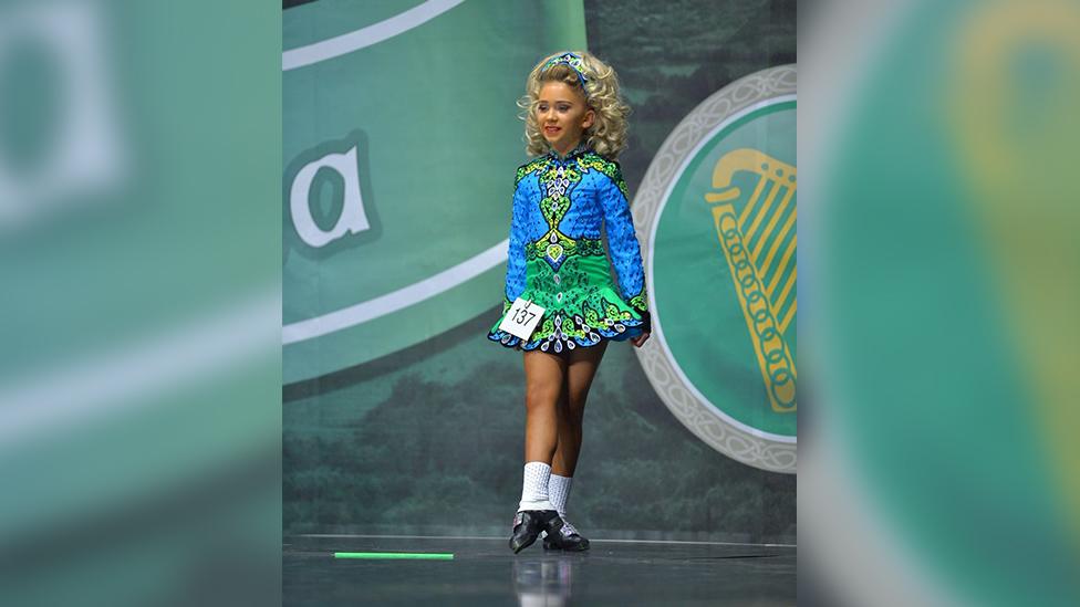 Abigael representing Wales at the All Ireland dance competition in February