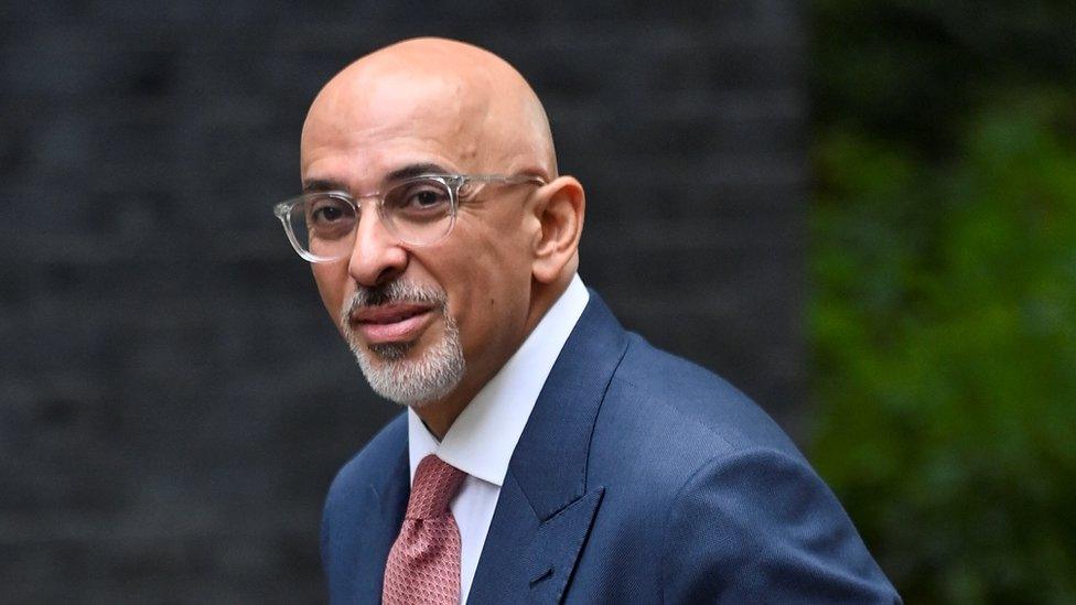 Chancellor Nadhim Zahawi outside Downing Street