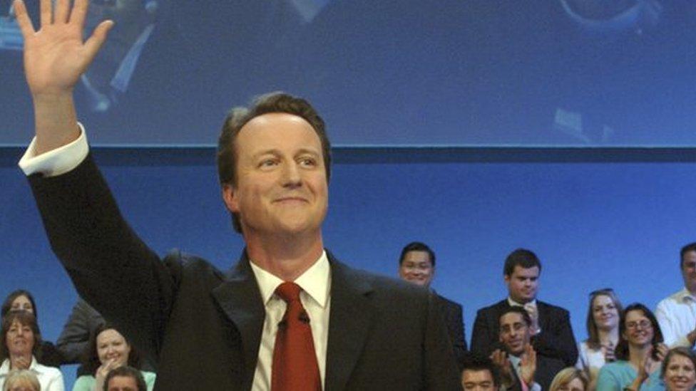 David Cameron at Conservative Party Conference in 2006