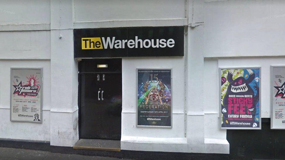 The Warehouse nightclub in Leeds city centre