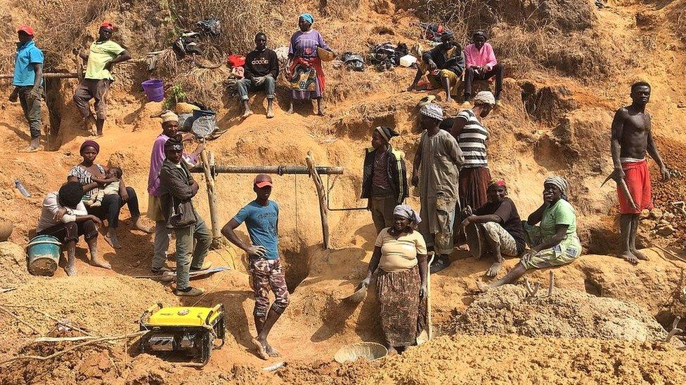 Tin miners in Barkin Ladi