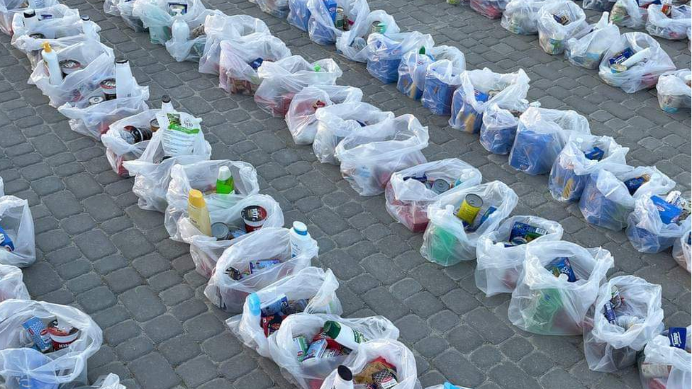 Bags of food