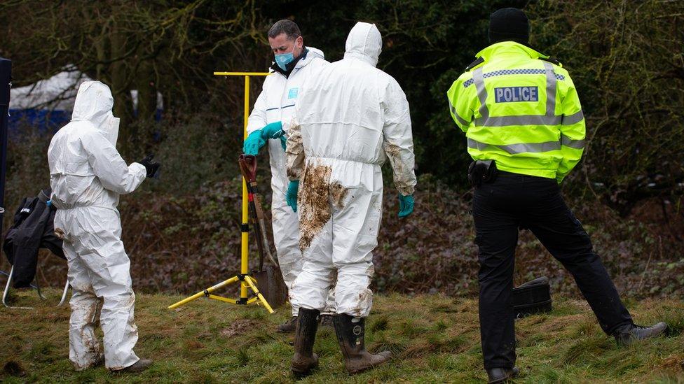 Police are investigating after human bones were found near Hardingstone by the A45