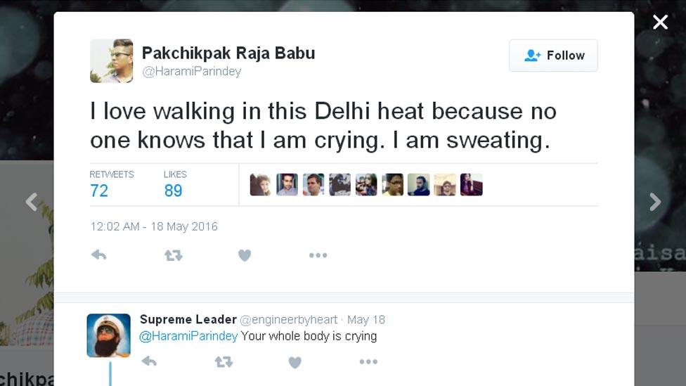 Pakchikpak Raja Babu Tweet