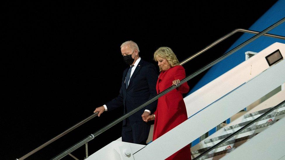 US President Joe Biden and US First Lady Jill Biden