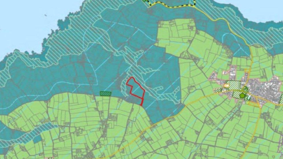 Map of solar farm