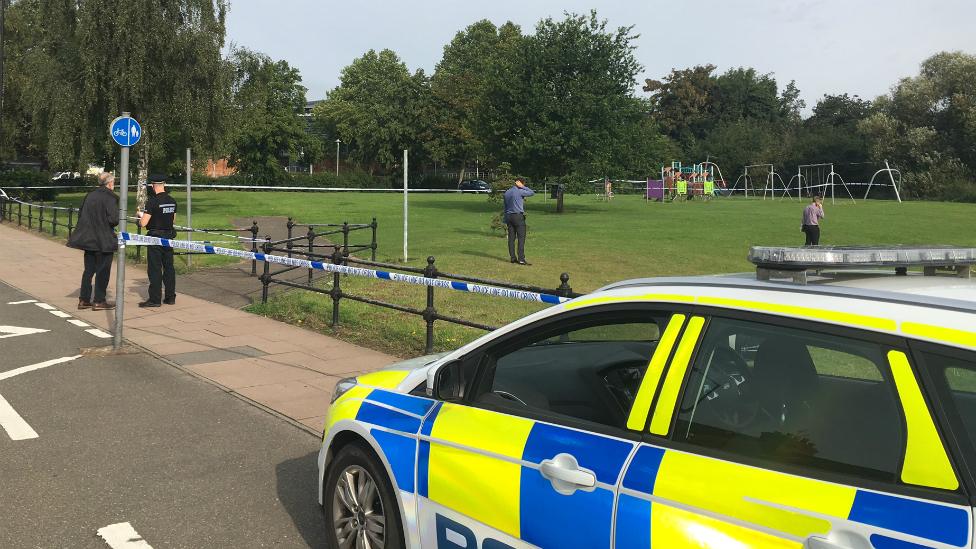 Police cordon close to where man was found