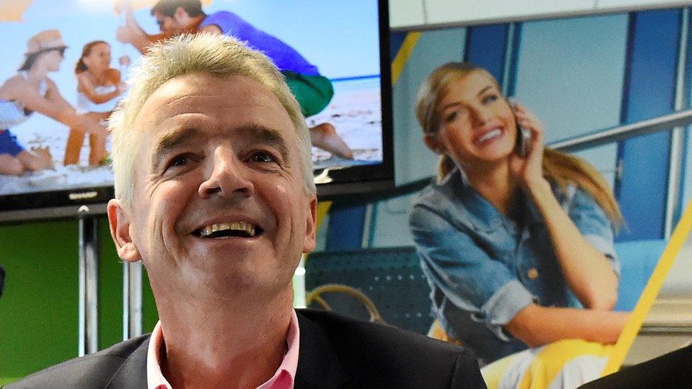 Ryanair CEO Michael O'Leary arrives at the Ryanair AGM in Dublin, Ireland September 21, 2017.