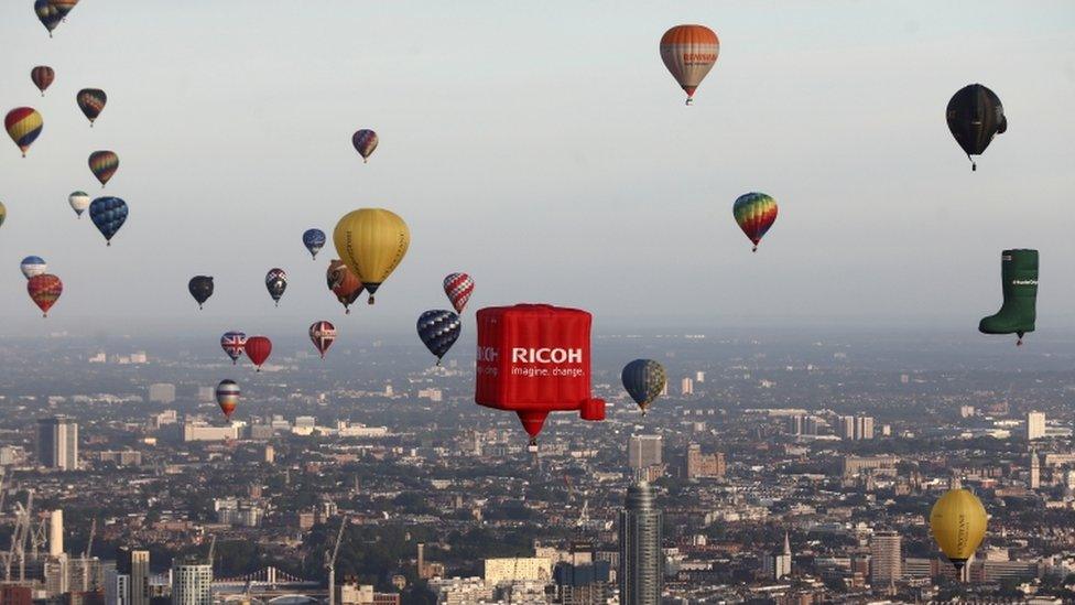 Balloon over London