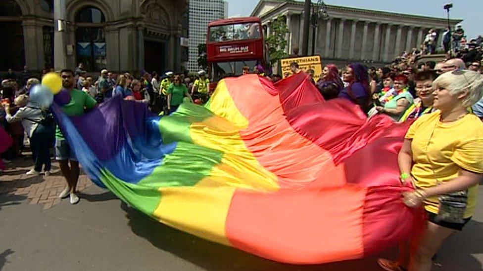 Flag at parade