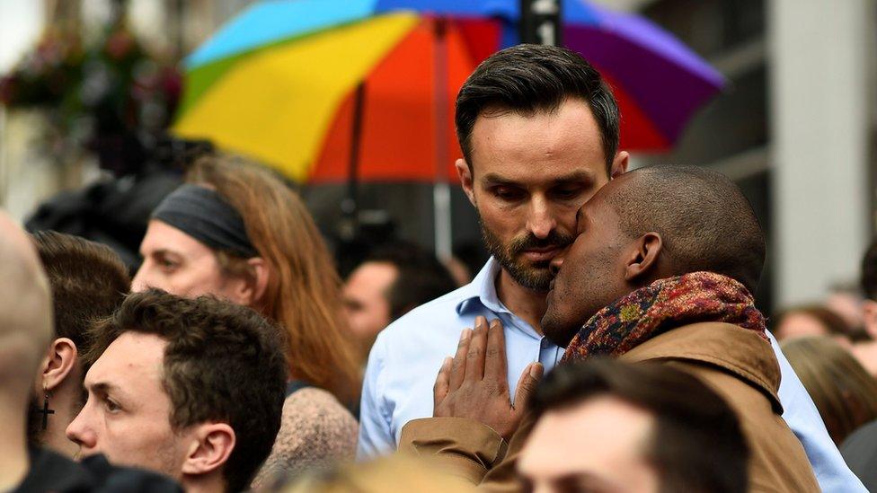 Orlando vigil in Soho