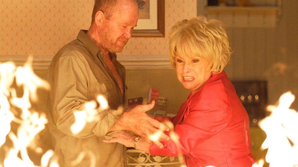 Barbara Windsor and Steve McFadden in EastEnders