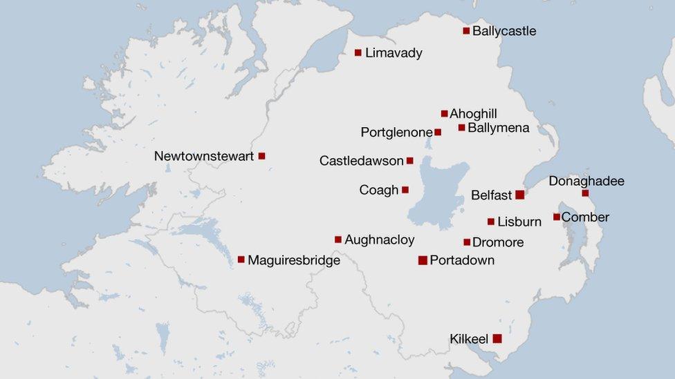 Demonstrations are being held across Northern Ireland