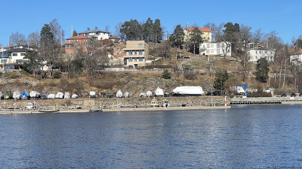 Houses on Lidingö island