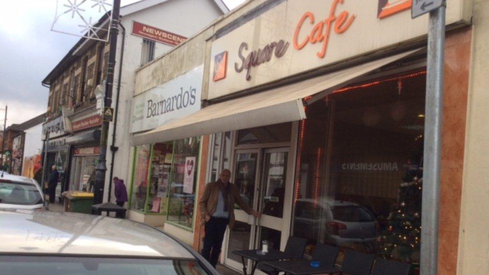 Graham Short pictured at the Square Cafe in Blackwood