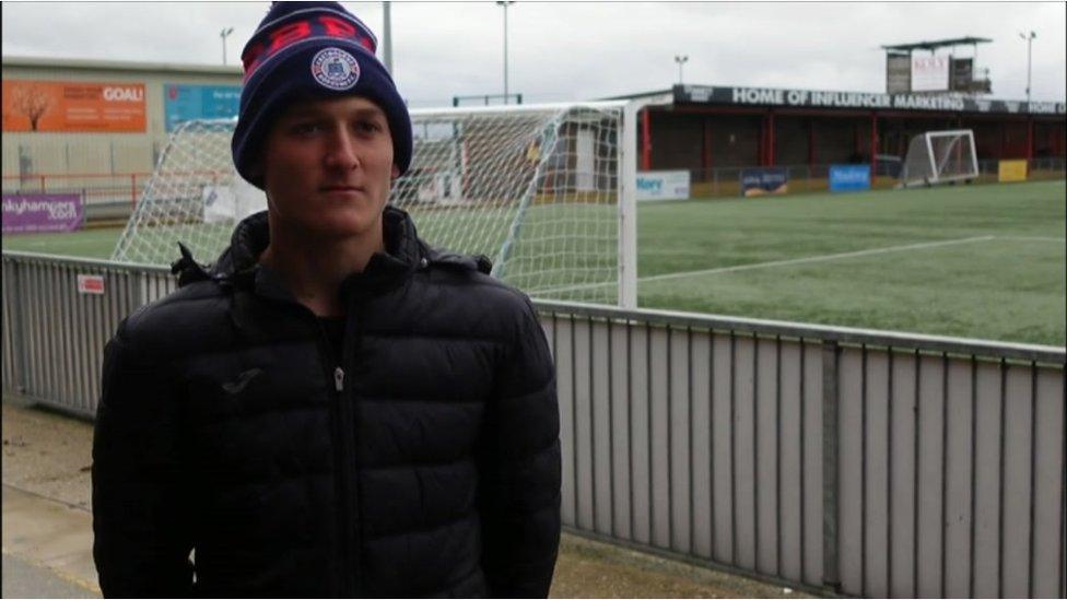 Eastbourne Borough striker Fletcher Holman